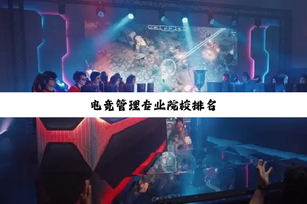 电竞管理专业院校排名